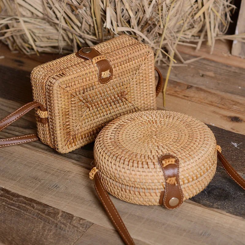 Bolsa Feminina de Palha Rattan Aline - Nik Modas