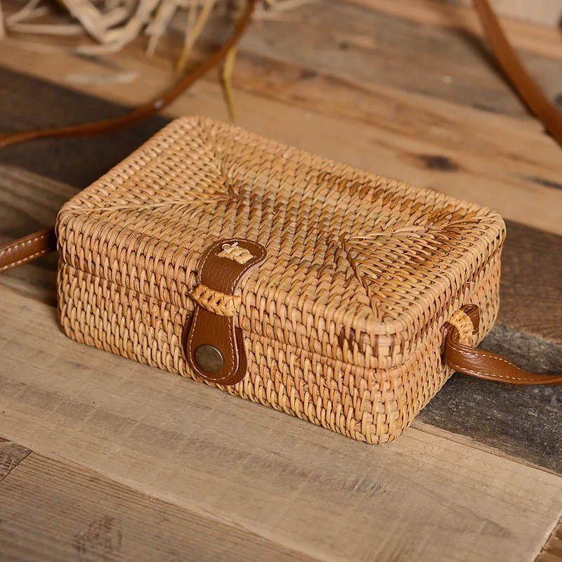 Bolsa Feminina de Palha Rattan Aline - Nik Modas