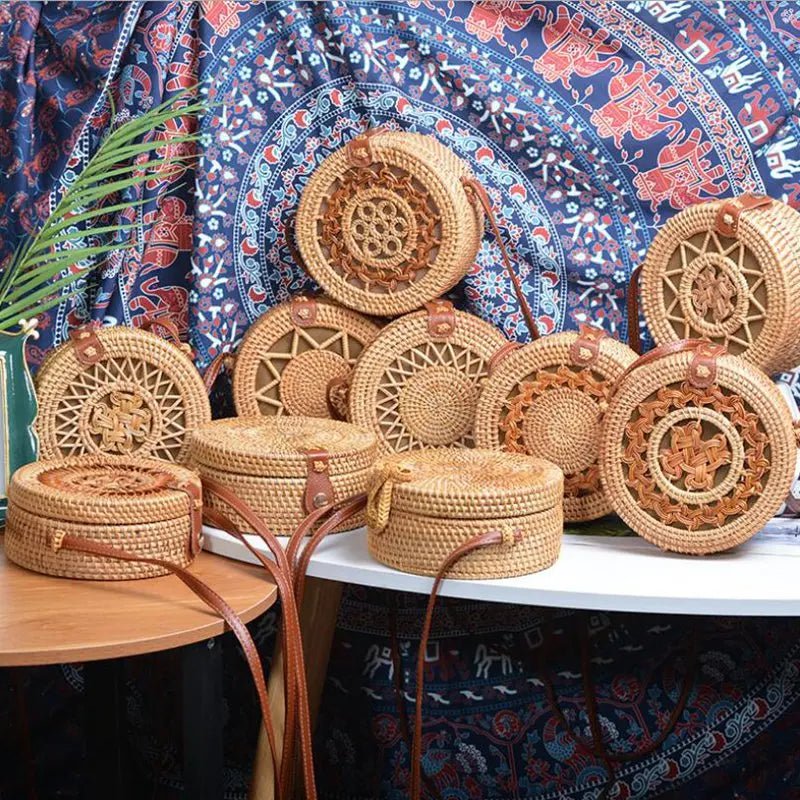 Bolsa Feminina de Palha Rattan Aline - Nik Modas
