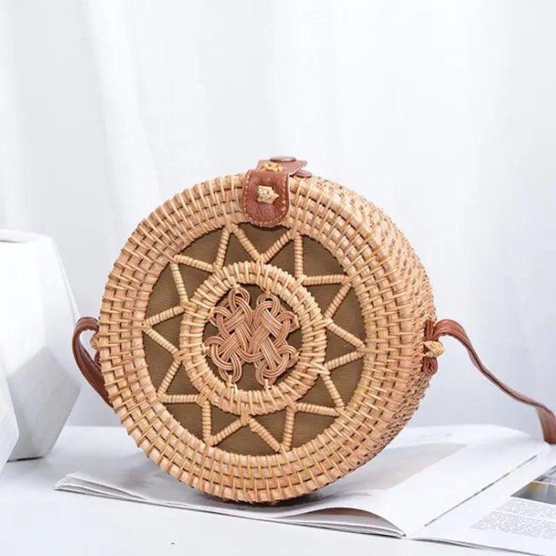 Bolsa Feminina de Palha Rattan Aline - Nik Modas