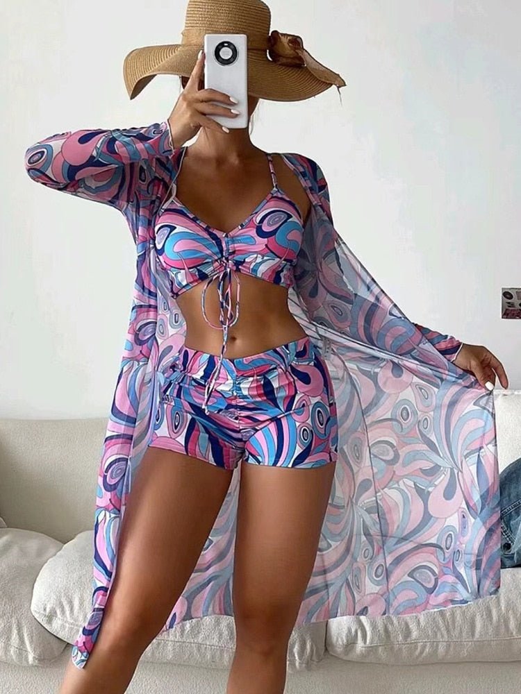 Kit Moda Praia - 03 peças - 07 Estampas - Magazine Nick e Mara