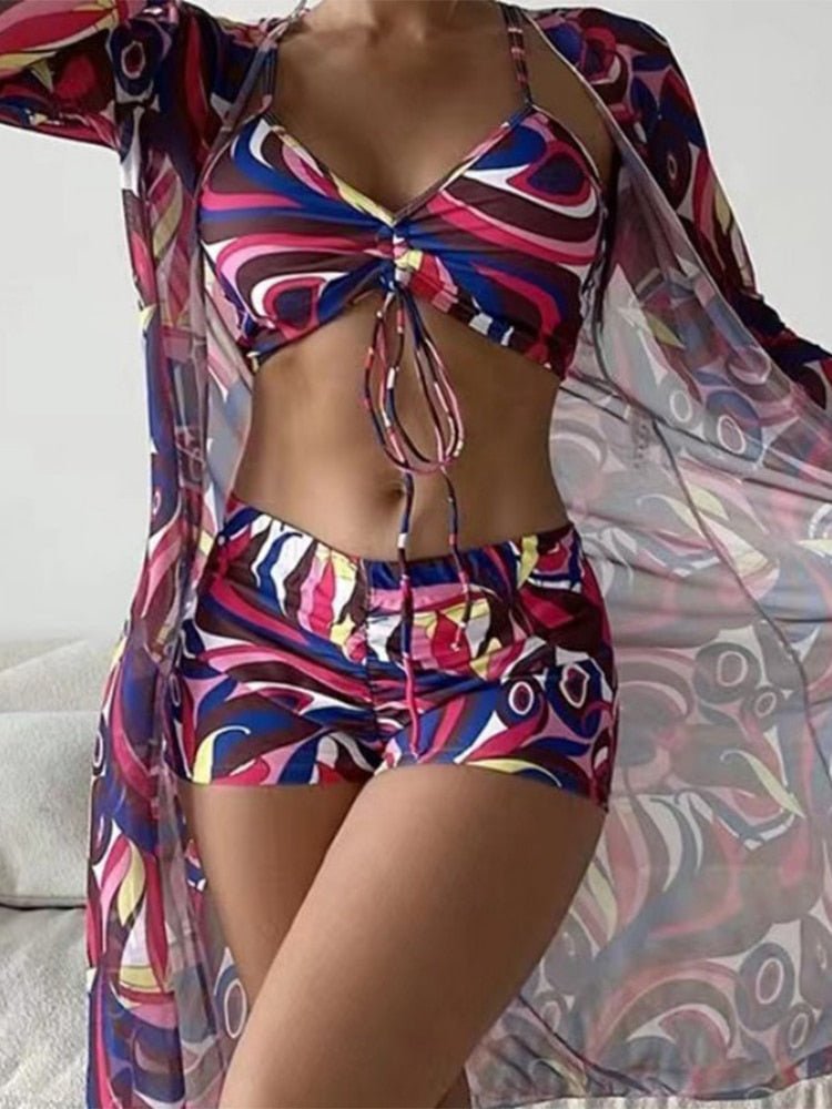 Kit Moda Praia - 03 peças - 07 Estampas - Magazine Nick e Mara