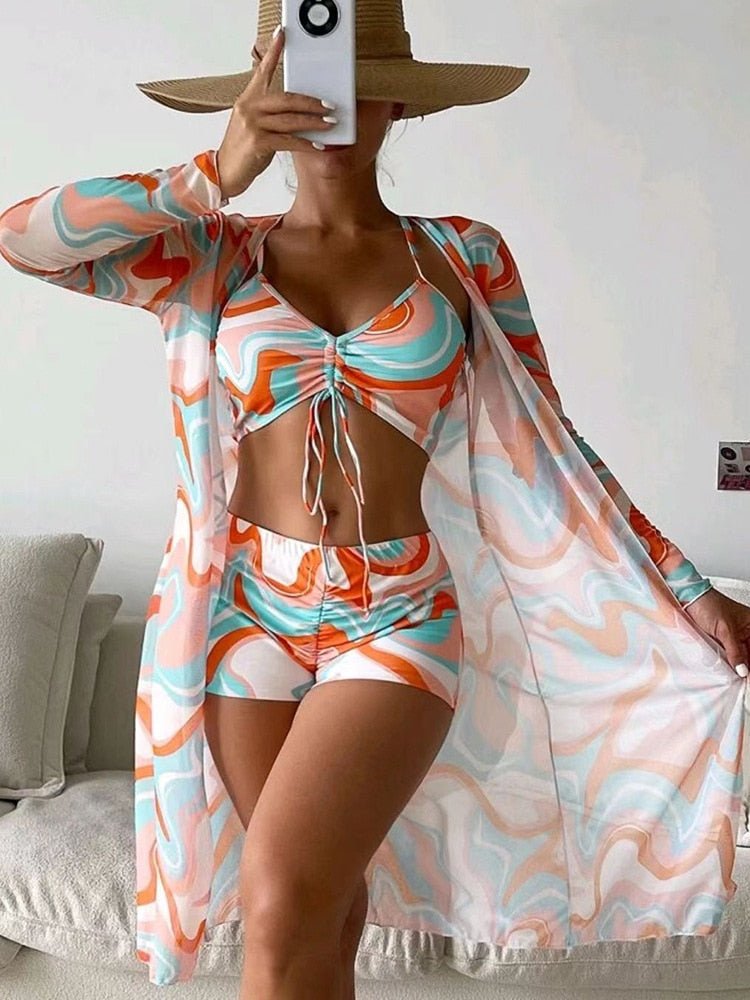 Kit Moda Praia - 03 peças - 07 Estampas - Magazine Nick e Mara