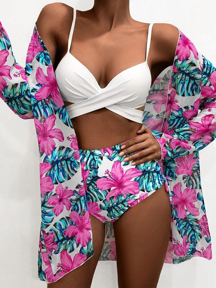 Kit Moda Praia Tata - 15 Estampas - (Biquíni + Saída) - Magazine Nick e Mara