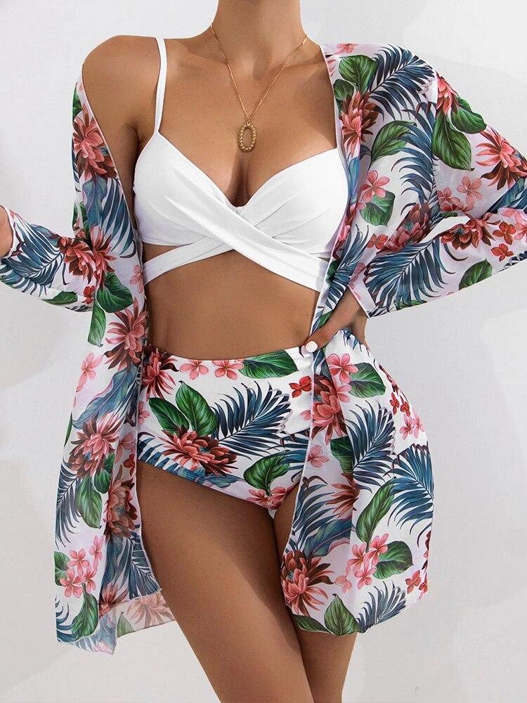 Kit Moda Praia Tata - 15 Estampas - (Biquíni + Saída) - Magazine Nick e Mara