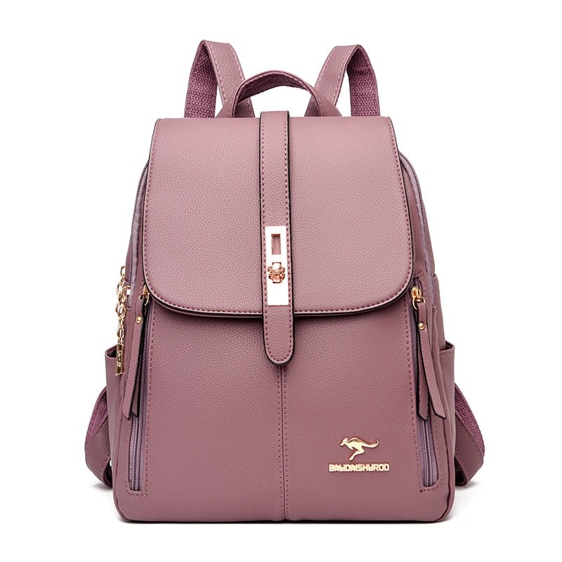 Mochila de Couro Feminina Balidaishu - Magazine Nick e Mara