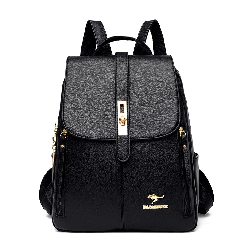 Mochila de Couro Feminina Balidaishu - Magazine Nick e Mara