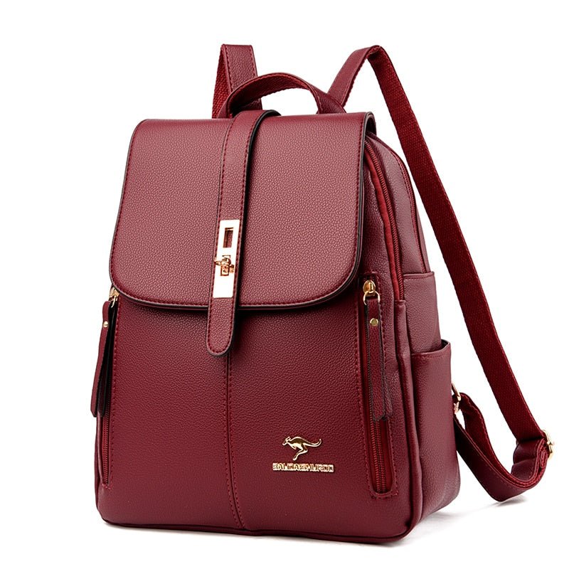 Mochila de Couro Feminina Balidaishu - Magazine Nick e Mara