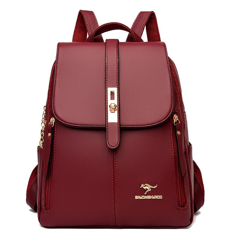 Mochila de Couro Feminina Balidaishu - Magazine Nick e Mara