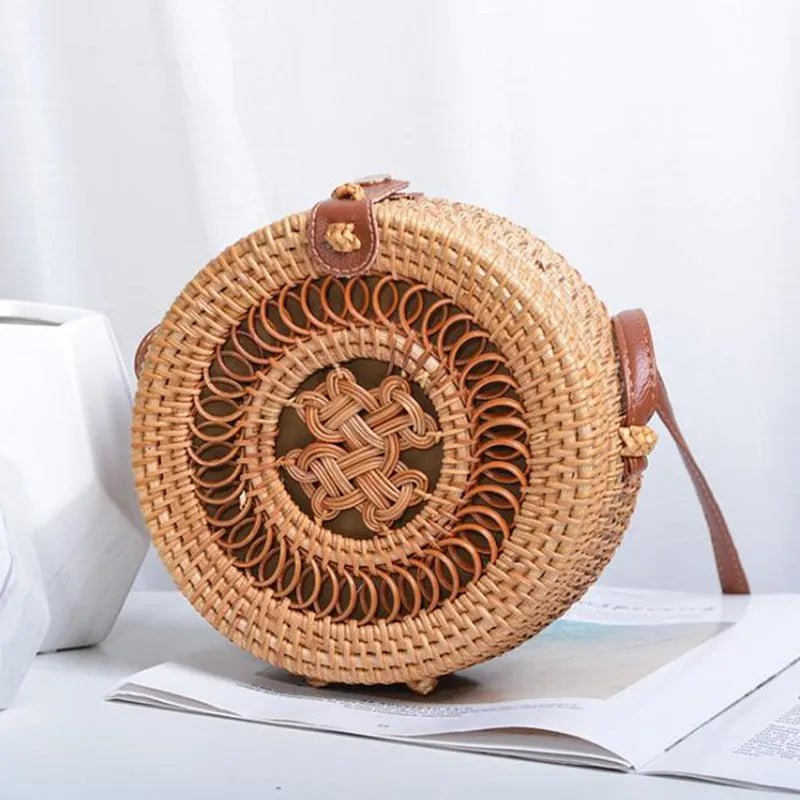 Bolsa Feminina de Palha Rattan Aline - Nik Modas