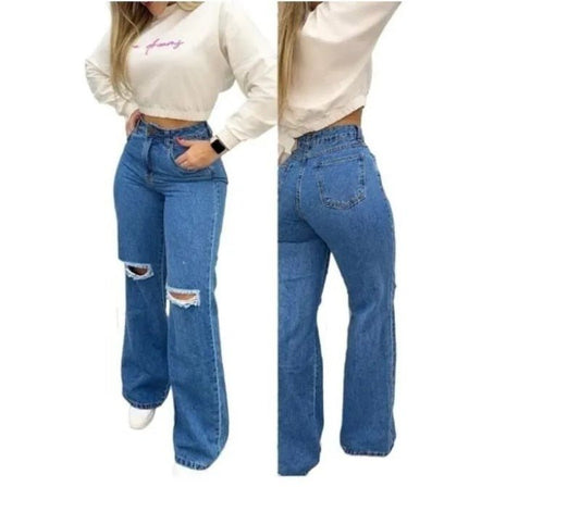 Calça Jeans Pantalona - Magazine Nick e Mara