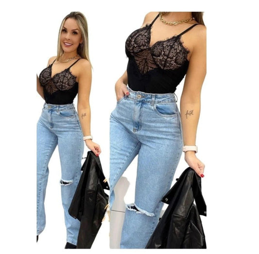 Calça Jeans Pantalona - Magazine Nick e Mara