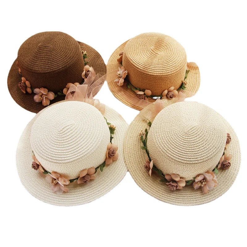 Chapéu de Praia Floral mãe e filha - Nik Modas