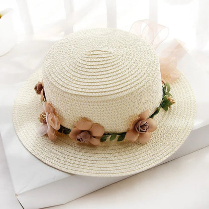 Chapéu de Praia Floral mãe e filha - Nik Modas