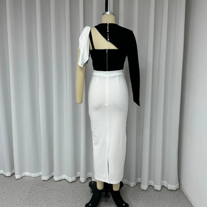 Conjunto um ombro só manga irregular - Nik Modas