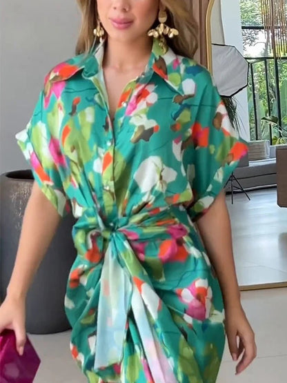 Vestido com Estampa Floral - Nik Modas