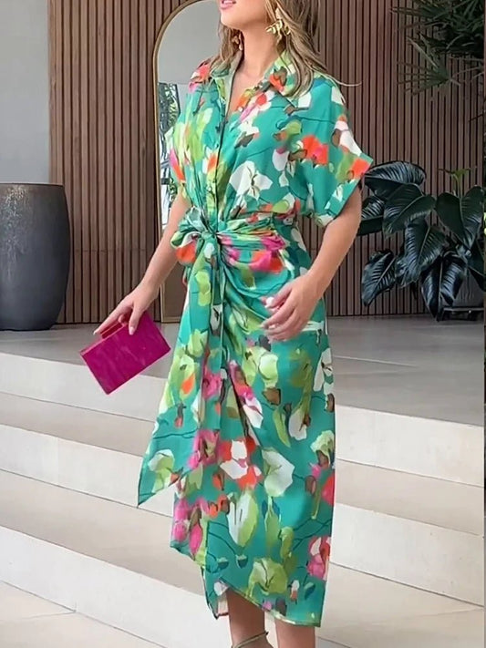 Vestido com Estampa Floral - Nik Modas