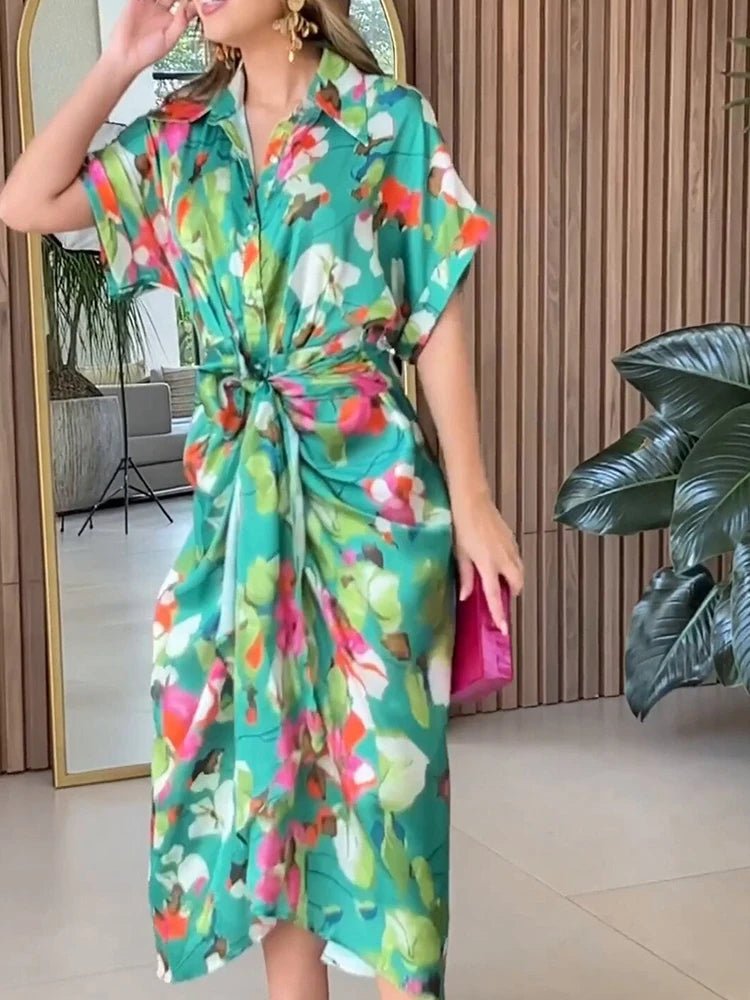 Vestido com Estampa Floral - Nik Modas