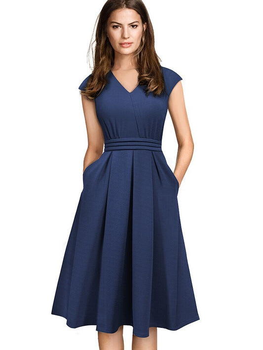 Vestido Elegante com Bolso - Magazine Nick e Mara