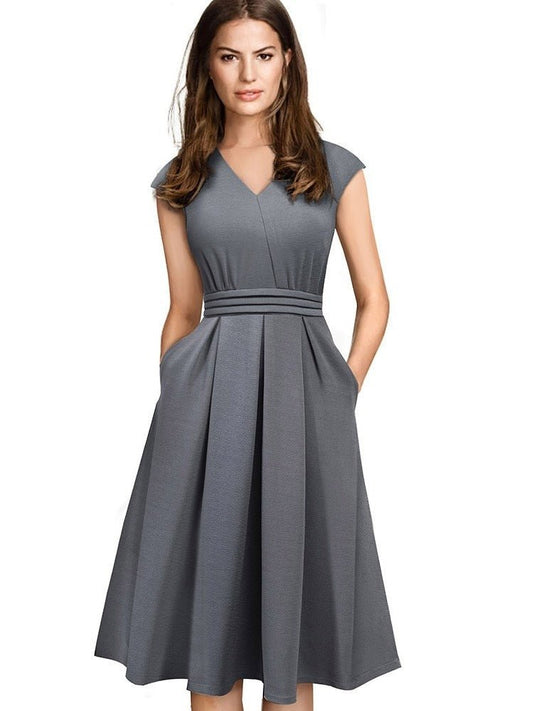 Vestido Elegante com Bolso - Magazine Nick e Mara